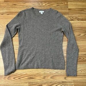 Adrienne Vittadini Brown Cashmere Top